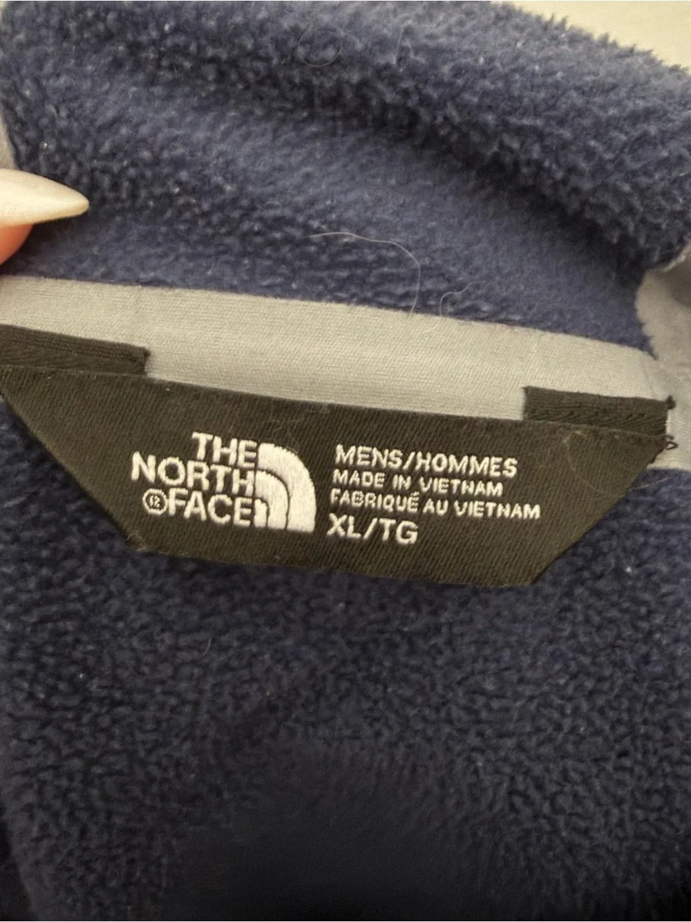 The North Face Full Zip Hoodie Jacket Navy Blue